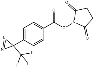 4-[3-(トリフルオロメチル)ジアジリン-3-イル]安息香酸N-ヒドロキシスクシンイミドエステル 化学構造式