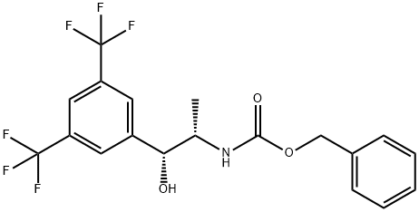 benzyl (1R,2S)-1-(3,5-bis(trifluoromethyl)phenyl)-1-hydroxypropan-2-ylcarbamate|[(1S,2R)-2-[3,5-双(三氟甲基)苯基]-2-羟基-1-甲基乙基]氨基甲酸苄酯