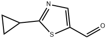 5-Thiazolecarboxaldehyde,  2-cyclopropyl- Structure