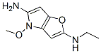 4H-Furo[3,2-b]pyrrole-2,5-diamine,  N2-ethyl-4-methoxy-,877396-14-0,结构式