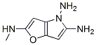 4H-Furo[3,2-b]pyrrole-2,4,5-triamine,  N2-methyl- Structure