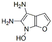 6H-Furo[2,3-b]pyrrole-4,5-diamine,  6-hydroxy- 结构式