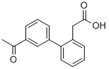3'-ACETYL-BIPHENYL-2-ACETIC ACID Structure