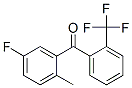 (5-フルオロ-2-メチルフェニル)[2-(トリフルオロメチル)フェニル]メタノン 化学構造式
