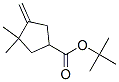 Cyclopentanecarboxylic acid, 3,3-dimethyl-4-methylene-, 1,1-dimethylet hyl ester Struktur