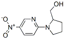 [1-(5-Nitro-2-pyridyl)-2-pyrrolidinyl]methanol Struktur
