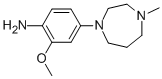 4-(4-METHYL-HOMOPIPERAZIN-1-YL)-2-METHOXYANILINE 结构式