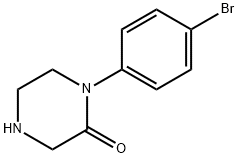 1-(4-ブロモフェニル)ピペラジン-2-オン 化学構造式