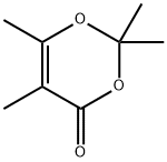 2,2,5,6-TETRAMETHYL-4H-1,3-DIOXIN-4-ONE Structure