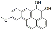 9-methoxy-4,5-dihydroxy-4,5-dihydrobenzo(a)pyrene Struktur