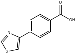 4-(Thiazol-4-yl)benzoic acid Structure