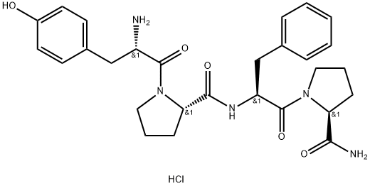 BETA-CASOMORPHIN[1-4] AMIDE HYDROCHLORIDE Structure