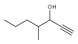4-METHYL-1-HEPTYN-3-OL Structure
