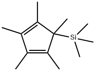 5-(トリメチルシリル)-1,2,3,4,5-ペンタメチル-1,3-シクロペンタジエン 化学構造式