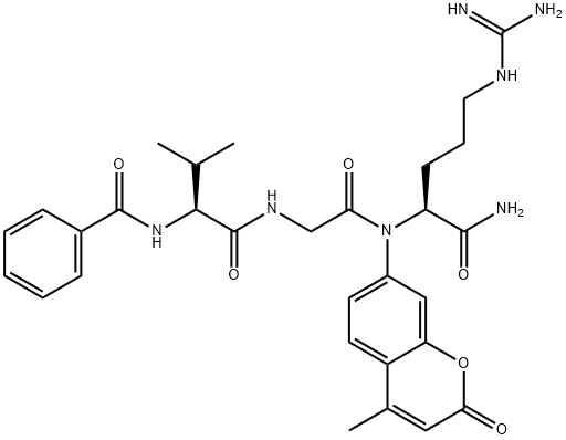 BZ-VAL-GLY-ARG-AMC TRIFLUOROACETATE SALT Structure