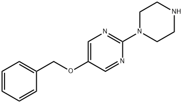 5-(苄氧基)-2-(哌嗪-1-基)嘧啶 结构式