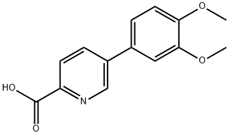 5-(3,4-二甲氧苯基)皮考啉酸, 87789-67-1, 结构式