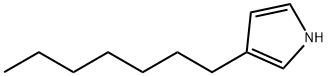 3-庚基吡咯 结构式