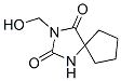 3-Hydroxymethyl-1,3-diazaspiro[4.4]nonane-2,4-dione,878-52-4,结构式