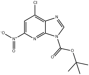 3H-IMidazo[4,5-b]pyridine-3-carboxylic acid, 7-chloro-5-nitro-, 1,1-diMethylethyl ester, 878011-44-0, 结构式