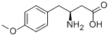 (S)-3-氨基-4-(4-甲氧基苯基)丁酸, 878011-67-7, 结构式