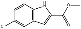 5-氯吲哚-2-羧酸甲酯, 87802-11-7, 结构式