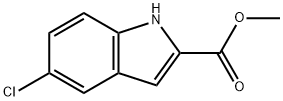 5-CHLORO-1H-INDOLE-2-CARBOXYLIC ACID METHYL ESTER Structure