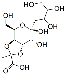 beta-D-Galactopyranoside, 2,3,4-trihydroxybutyl 3,4-O-(1-carboxyethyli dene)-, (1(2R-(2R*,3S*)))- Structure