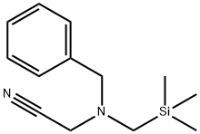 [ベンジル(トリメチルシリルメチル)アミノ]アセトニトリル 化学構造式
