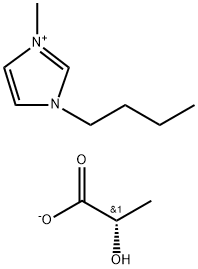 L-乳酸1-ブチル-3-メチルイミダゾリウム 化学構造式