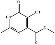 5,6-二羟基-2-甲基嘧啶-4-甲酸甲酯, 878158-18-0, 结构式