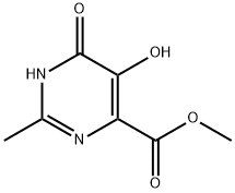 5,6-DIHYDROXY-2-METHYL-PYRIMIDINE-4-CARBOXYLIC ACID METHYL ESTER Struktur