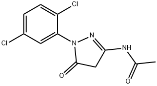 1-(2,5-二氯苯基)-3-丙烯酰胺基-5-吡唑酮, 87820-16-4, 结构式
