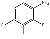 4-クロロ-2,3-ジフルオロアニリン 化学構造式