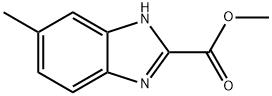 6-Methyl-1H-benzoimidazole-2-carboxylic acid methyl ester 结构式