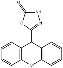 5-(9H-XANTHEN-9-YL)-1,3,4-OXADIAZOL-2-OL Structure