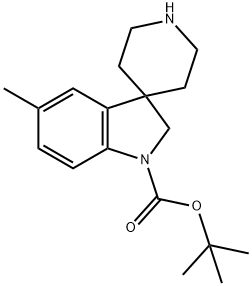 TERT-BUTYL 5-METHYLSPIRO[INDOLINE-3,4'-PIPERIDINE]-1-CARBOXYLATE Structure