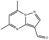 5,7-二甲基-吡唑并[1,5-A]嘧啶-3-甲醛,878414-63-2,结构式