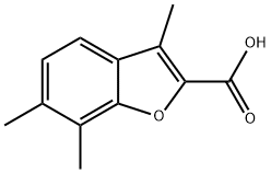 3,6,7-TRIMETHYL-1-BENZOFURAN-2-CARBOXYLIC ACID Structure