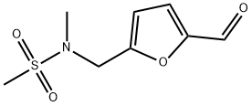 N-[(5-formyl-2-furyl)methyl]-N-methylmethanesulfonamide(SALTDATA: FREE) Struktur