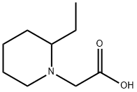 (2-エチル-1-ピペリジニル)酢酸 化学構造式
