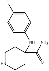 4-[(4-fluorophenyl)amino]piperidine-4-carboxamide Struktur