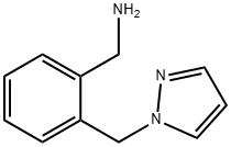 1-[2-(1H-PYRAZOL-1-YLMETHYL)PHENYL]METHANAMINE Struktur