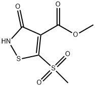 3-HYDROXY-5-METHANESULFONYL-ISOTHIAZOLE-4-CARBOXYLIC ACID METHYL ESTER Struktur