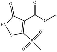 3-HYDROXY-5-METHANESULFONYL-ISOTHIAZOLE-4-CARBOXYLIC ACID METHYL ESTER Structure