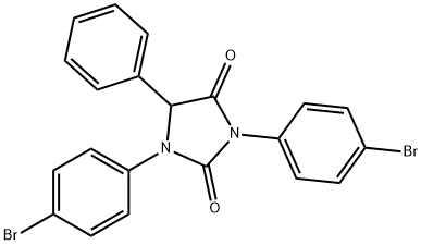 1,3-bis(4-Bromophenyl)-5-phenyl-2,4-imidazolidinedione, 878533-35-8, 结构式