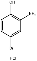 2-アミノ-4-ブロモフェノール塩酸塩 化学構造式
