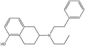 2-(N-phenethyl-N-propyl)amino-5-hydroxytetralin Struktur