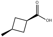 CIS-3-メチルシクロブタンカルボン酸 化学構造式