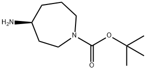 (4S)-4-氨基氮杂环庚烷-1-羧酸叔丁酯, 878630-84-3, 结构式